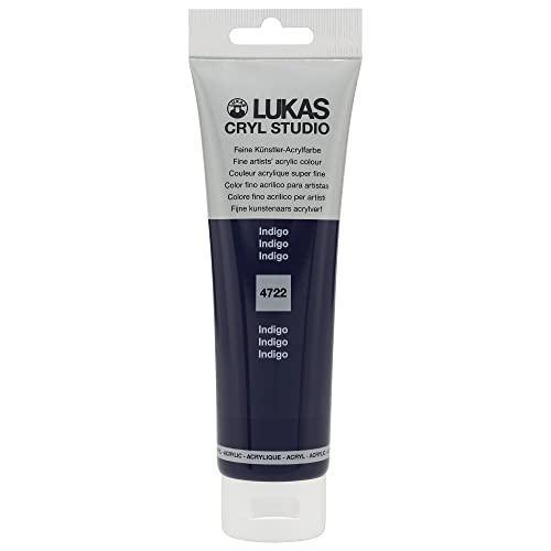 Lukas Cryl Studio 125 ml, Acrylfarbe in Premium-Qualität, Indigo Lukas Cryl Studio 125 ml, Acrylfarbe in Premium-Qualität, Indigo
