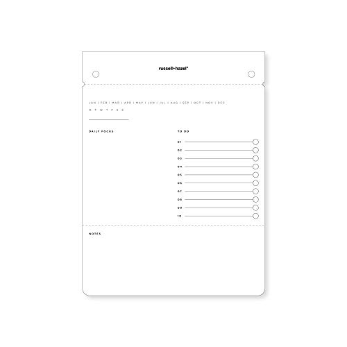 Recharge pour tablette noire drafters de qualité supérieure russell+hazel 100 pages épurées