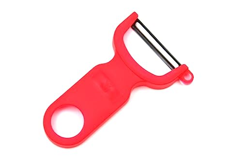 WMF Gourmet Sparschäler Pendelklinge 11 cm, Gemüseschäler einschneidig, Pendelschäler, Kunststoff, spülmaschinengeeignet, Kartoffelschäler, rot