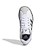 adidas Unisex-Kids VL Court 3.0, White/Black/Grey, 4