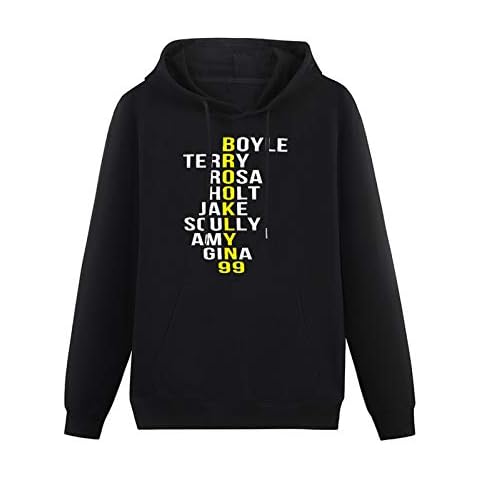 CHUYUE Brooklyn 99 Nine Nine TV Show Cool Printed Hoodies Long Sleeve Pullover Loose Hoody Men Sweatershirt Black Cover