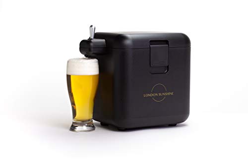London Sunshine® Tabletop Beer Dispenser - Portable Beer Server and Cooler - Max Capacity: 6 Can BeerX500ml Can - Create Smooth Creamy Foam Draft Beer from Can Beers