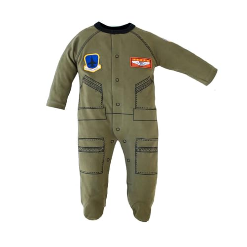 Image of Trooper Clothing Flight Suit Infant Crawler (OD Green)