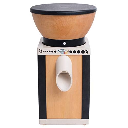 KoMo KoMoMio Getreidemühle elektrisch schwarz – 360W Motor – Holztrichter Buche massiv – Buche-Multiplex & recycelter ABS – Edelkorund-Keramik-Mahlwerk – für alle Getreidesorten, Mehl, Brot