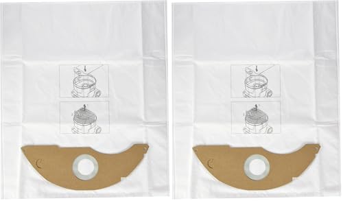 Kärcher Original Vliesfiltertüten, 5 Stk, für Kärcher Nass-Trockensauger NT 22/1, reißfest, weiß (Packung mit 2)