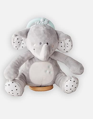Noukie's - N2011.21 Peluche de elefante Anna, 20 cm, terciopelo, gris Cover