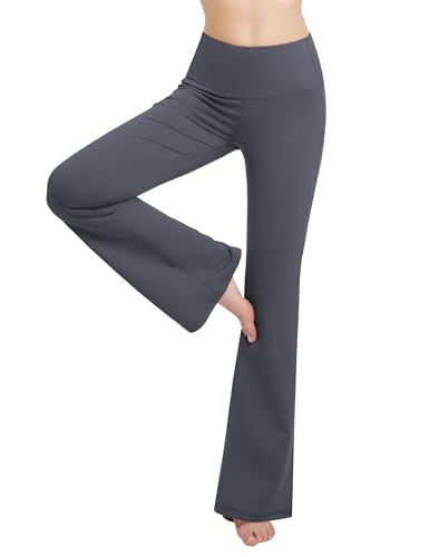 Image of BUBBLELIME Women Out Pockets High Waist Bootlegs Tummy Control Yoga Flared