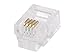 Monoprice RJ11 6P4C Plug Round Stranded 50-Piece/Bag (107315)