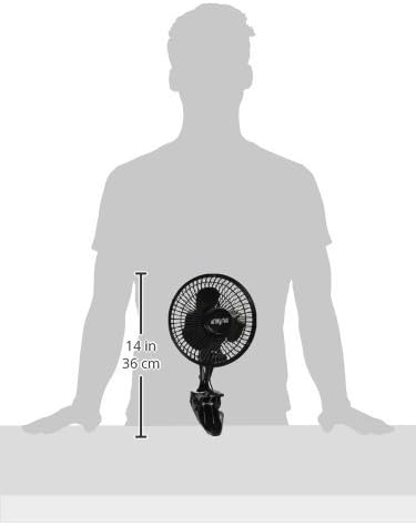 Miniatura 3 de Active Air HORF6 5W Ultra silencioso sin escobillas, ventilador de clip de 6 pulgadas, 5 vatios