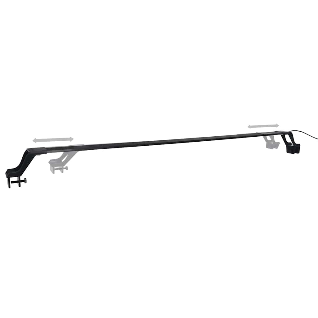 LED Aquarium Beleuchtung mit Klemmen, 115 bis 130 cm, 32 W Aluminiumgehäuse, Blau Weiß Licht, für Pflanzenwachstum, Süßwasser Meerwasser Becken, modern und energiesparend