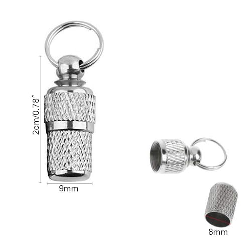 Luabue 10Pcs Dog Name Tags Personalised Dog Pet Id Tag Barrel Tube with Address Name Label Anti -Lost Dog Cat Collar Tag for Prevent Pet Puppy Lost - Image 2