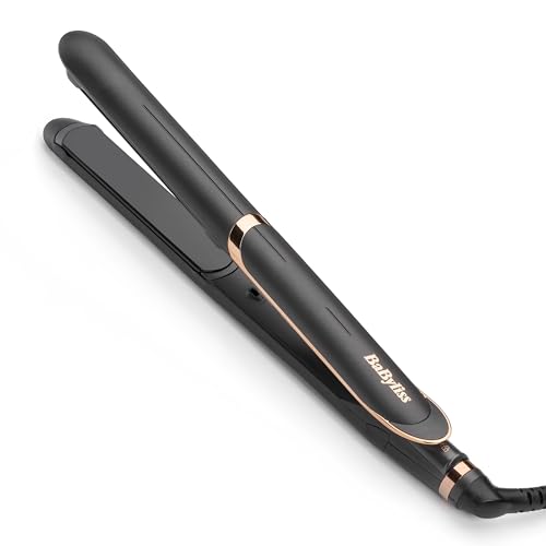 BaByliss Lisseur Smooth Pro 235, Ionique, Performance salon, Plaques en céramique pour un fini lisse, Ionique, Chaleur contrôlée, 6 réglages de chaleur...