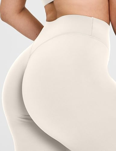 Olmlmt No Front Seam Workout Leggings for Women Tummy Control Butt Lifting Leggings Buttery Soft Gym Yoga Pants