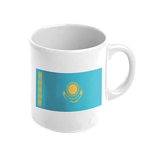 Mygoodprice MUG en céramique au motif Drapeau Kazakhstan