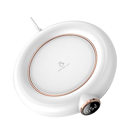 ABOOFAN 1Pc USB Coffee Mug Warmer Coaster Cup Heating Pad Temperature Settings for Coffee Tea Milk Soup Auto Shut Off Compact Portable Design