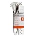 Belkin 6-Outlet SlimLine Power Strip Surge Protector, 6ft Cord and Rotating Plug, 700 Joules, White