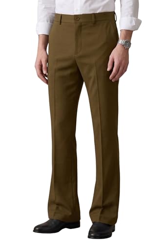 Image of Men's Trendy Bootcut Trousers - Modern Flared Fit | Premium Formal Pants