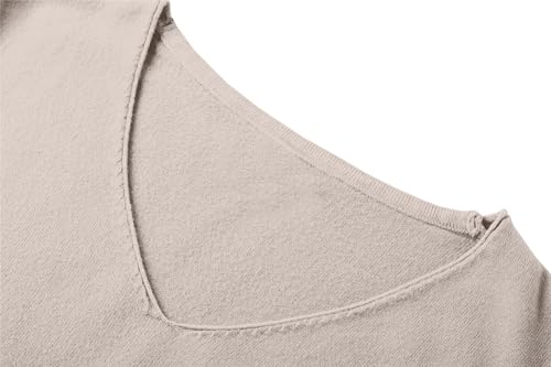 SANGTREE Sweater for Women V Neck Casual Long Sleeve Lightweight Knit Pullover Tops3