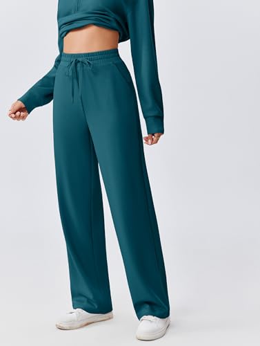 Image of PINSPARK 2 Piece Sets for Women 1 /2 Zip Sweatsuit Loose Fit Sweatshirt Straight Leg Pants 2026 Matching Outfit Fall Tracksuit