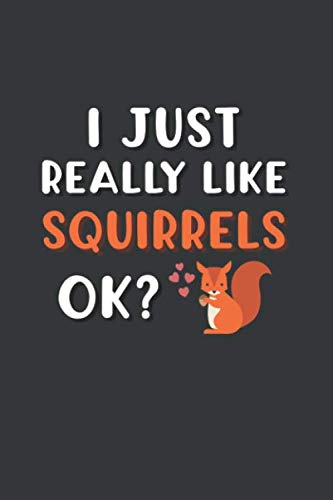 I Just Really Like Squirrels OK?: 6x9 Inch Journal Diary Notebook 110 Blank Lined Pages Squirrel Lover Animal Lover