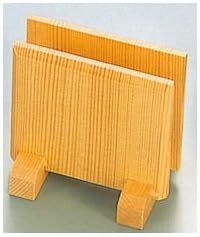 W-702 Wooden Menu Book Stand, 3.9 x 3.9 x 3.9 inches (100 x 75 x 100 mm)