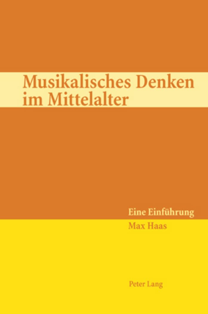 Musikalisches Denken Im Mittelalter introduction musicologie médiévale