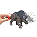 Mattel Jurassic World Rebirth Wild Roar Nasutoceratops Dinosaur Toy with Tail-Controlled Chomp Multi-Direction Attack & Sound, Posable & Digital Play