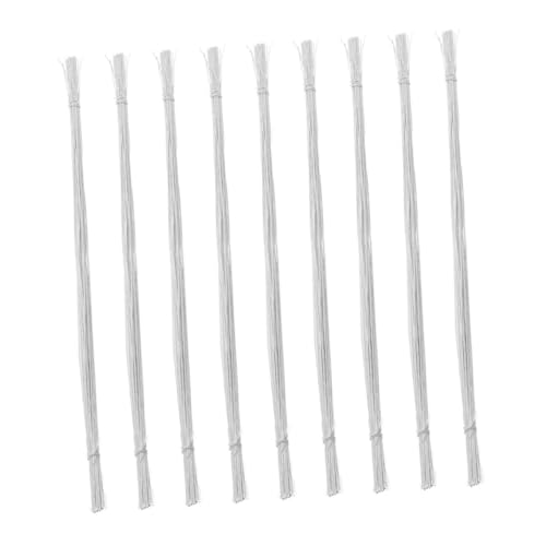 Beatifufu 100 Pcs Florist Wire Stems Long-Lasting Wire Flowers for DIY Crafts Handmade Flower Making Wires Smooth and for Arrangements