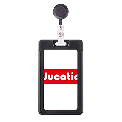 Étui pour badge rétractable rouge idéal pour le bureau et l'université