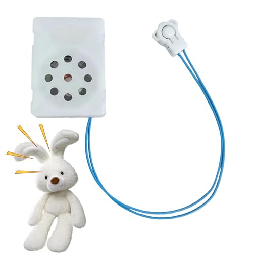 jlceh Registratore vocale di peluche, registratore di suoni per giocattoli di peluche,Modulo registratore vocale - Registratore vocale di peluche a batteria per cuscino, bambola giocattolo, orsetto di