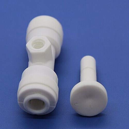 10pcs 1/4'' Tube OD Slip Lock (Quick Connector) 10/24 UNC Misting Nozzle Tees Fittings Add 2pcs End (0.2mm)