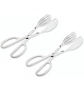SignoraWare Kitchen Tools SS(Food Grade) Heavy Gauge(3 MM) High Gloss Kitchen Pastry Scissor Tong...