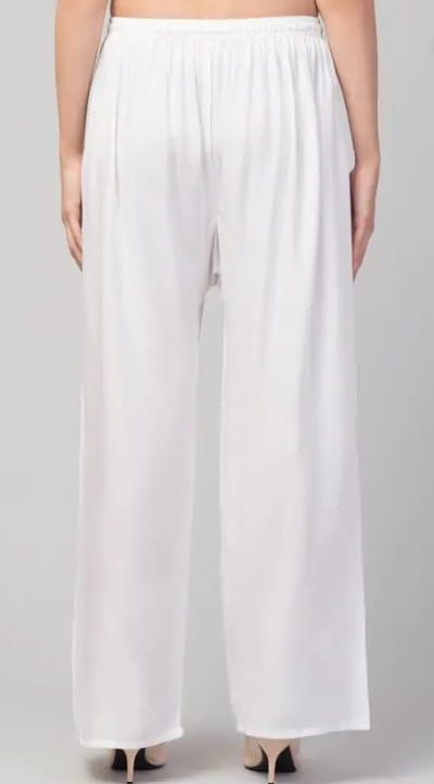 Image of Ultra Soft Premium Rayon Cotton Palazzo for Women and Girls, Regular Size, 15 Colours, Available in L, XL, 2XL, 3XL