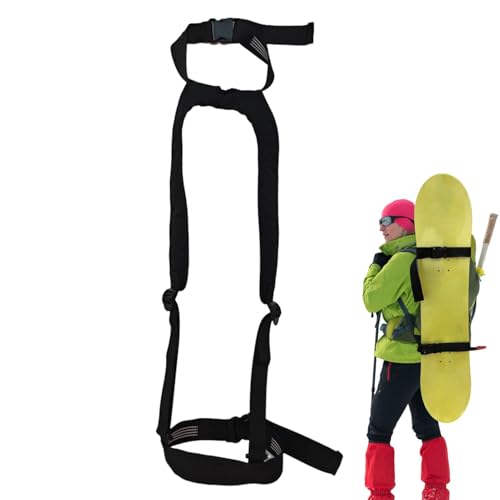 Cordon de laisse de snowboard et sangle de transport compacte pour ski de 50 cm