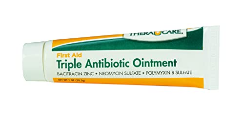 Thera Care Triple Antibiotic Ointment | First Aid | Infection Prevention and Protection | 1.0 oz | Topical Wound Care for Minor Scrapes and Cuts