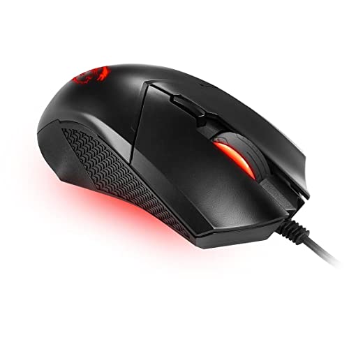 msi Clutch GM08 Gaming Mouse, 4200 DPI, Optical Sensor, 3 Adjustable Weights, Red LED Lighting, Symmetrical Design - image 8