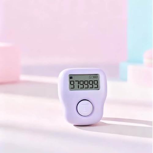 Image of Rechargeable Silent Finger Counter 6 Channels Digital Tasbih Tally Clicker with LED for Prayer Knitting Sports Gift