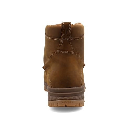 Twisted X Men's 6" Work Boot, Moc Toe Composite Toe with CellStretch3
