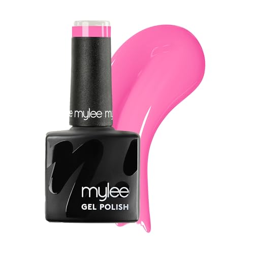 Mylee Esmalte de Uñas Gel Semipermanente 8ml [Pink Paradise] - Manicura y Pedicura UV/LED, Uso Profesional y Doméstico, Larga Duración, Fácil de Aplicar [Pink Range] Vegan & Cruelty Free