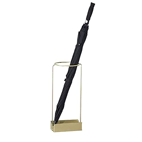 Paragüero decorativo para apartamento u hotel con base de metal de 23x10x51 cm