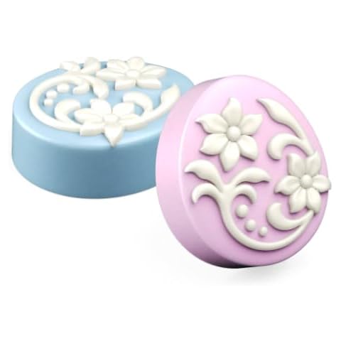 SpinningLeaf Easter Egg Blossoms Sandwich Cookie Chocolate Candy Mold Cover