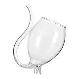 HEALEEP Copa de Vino Tinto Creativa de 300 Ml, Vaso de Cristal Transparente Diseño de Vampiro, Copa Decorativa para Fiesta, Banquete y Uso en Restaurante, Bar o Casa