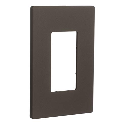 Image of Eaton PJS26RB-SP-L Designer 1-Gang Screwless Wallplate, Oil Rubbed Bronze