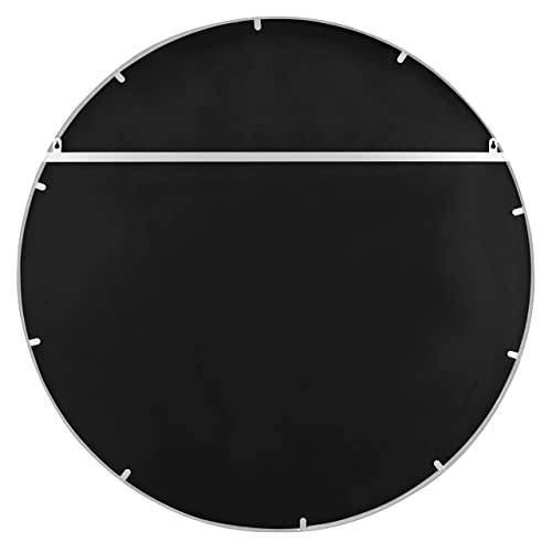 Furniturebox UK Emma Extra Large 100cm Round White Metal Wall Mirror, Living Room, Hallway, Dining Room - Stylish, Modern Circle Mirror - Cosy Home Interiors Furniturebox UK Emma Extra Large 100cm Round White Metal Wall Mirror, Living Room, Hallway, Dining Room - Stylish, Modern Circle Mirror - Image 6