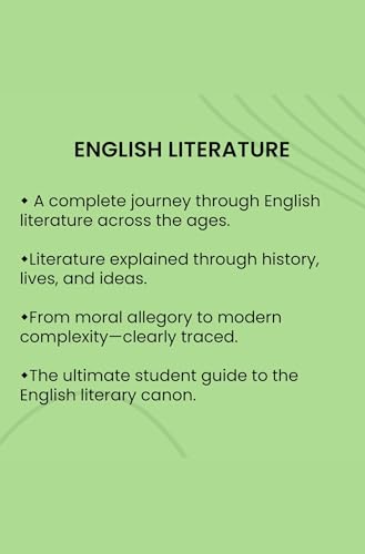 English Literature: Its History And Its Significance For The Life Of The Englishspeaking World