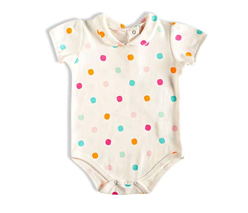Body Bolas coloridas, Tip Top, Bebê Menina, Neve - Off White, M