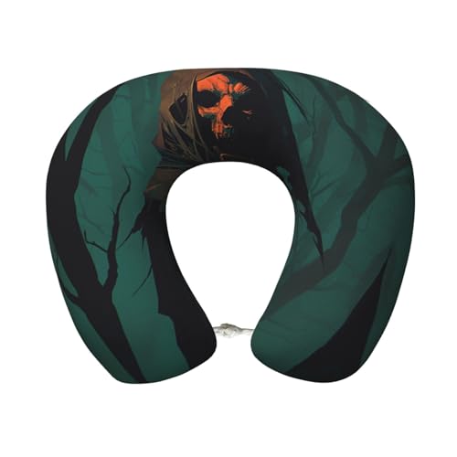Almohada de Espuma Viscoelástica U para Cuello Negra miniatura 1