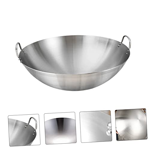 Wok de acero inoxidable BESTYASH 30cm miniatura 6