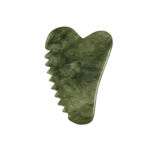 Rascador de gouache de piedra de jade Gua Sha, herramientas de masaje para reducir la hinchazón y el enrojecimiento, rutina de cuidado de la piel, regalo facial para hombres y mujeres