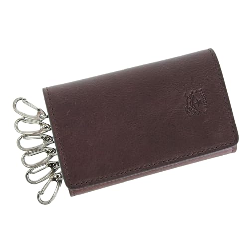 [イルビゾンテ] キーケース 6連 メンズ レディース レザー ブラウン SKH142PO0001BW432 IL BISONTE [並行輸入品]